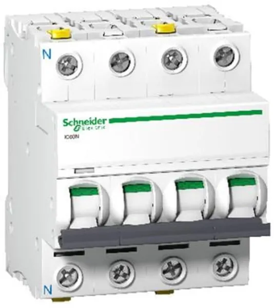 Schneider Electric Acti9 iC60N 3P-N 16A Doppelanschluss C-Charakteristik 6/10kA 230V Breite 72mm