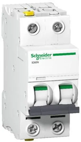 Schneider Electric Acti9 iC60N 2P 32A Doppelanschluss C-Charakteristik 6/10kA 230V Breite 36mm