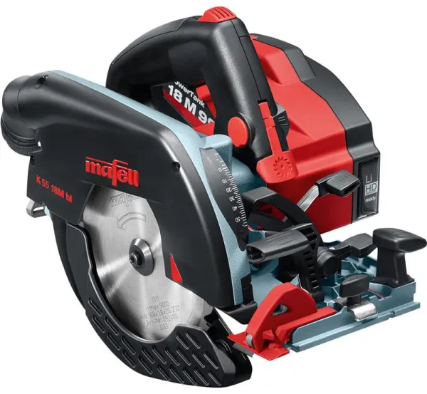 Mafell Akku-Handkreissäge K 55 18M bl PURE im T-MAX-Koffer
