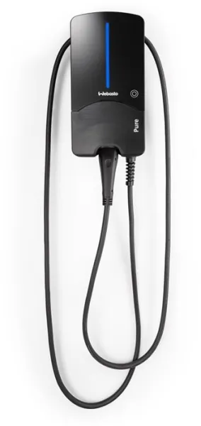 Webasto Pure Ladebox 22 kW Typ 2 Black Edition mit 4,5 m Kabel - Integrierter Typ B Fehlerstromschutz