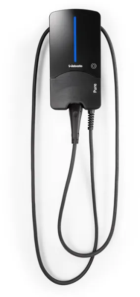 Webasto Pure Ladebox 22 kW Typ 2 Black Edition mit 7 m Kabel - Integrierter Typ B Fehlerstromschutz
