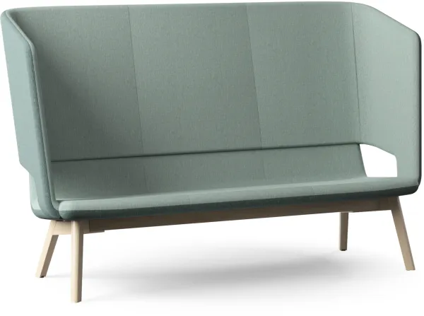 Twist & Sit Soft - 3 Pers. hohe Lounge-Sofa mit Beinen