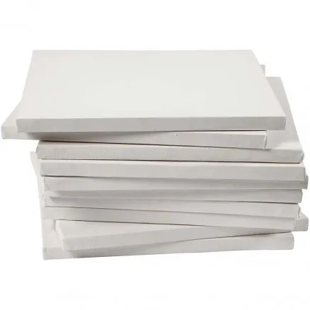 Leinwand, weiß, Tiefe 1,6 cm, Format 30x30 cm, 280 g, 40 Stück/1 Packung.