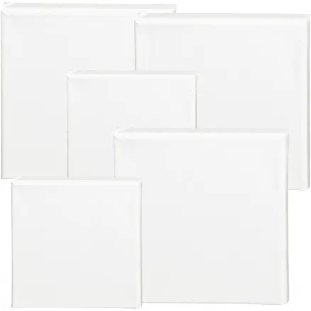 ArtistLine Canvas, weiß, Maße 15x15+20x20 cm, T: 1,6 cm, 360 g, 40 Stk.