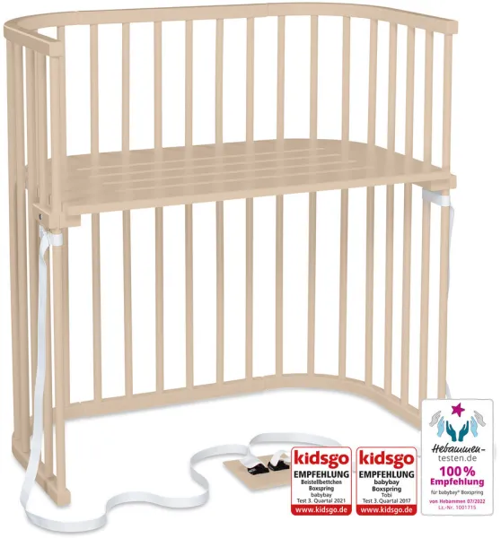 Boxspring-Beistellbett - beige