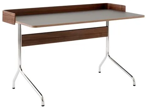 &Tradition Pavilion AV17 Schreibtisch Eisen/Walnuss/Chrom