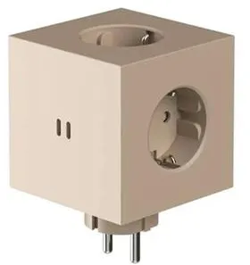 Avolt Square 2 Steckdose Beige