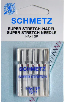 Schmetz Nähmaschinennadeln Super Stretch HAx1SP Größe 75 - 5 Stk.