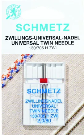 Schmetz Zwillingsnähmaschinennadeln 130/705 H-Zwi Größe 4.0-80 - 2 Stk.